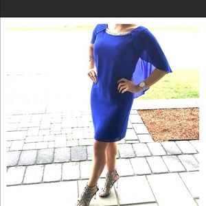 Blue cocktail dress size 2
